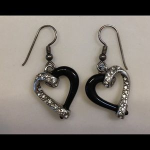 Brighton crystal heart earrings